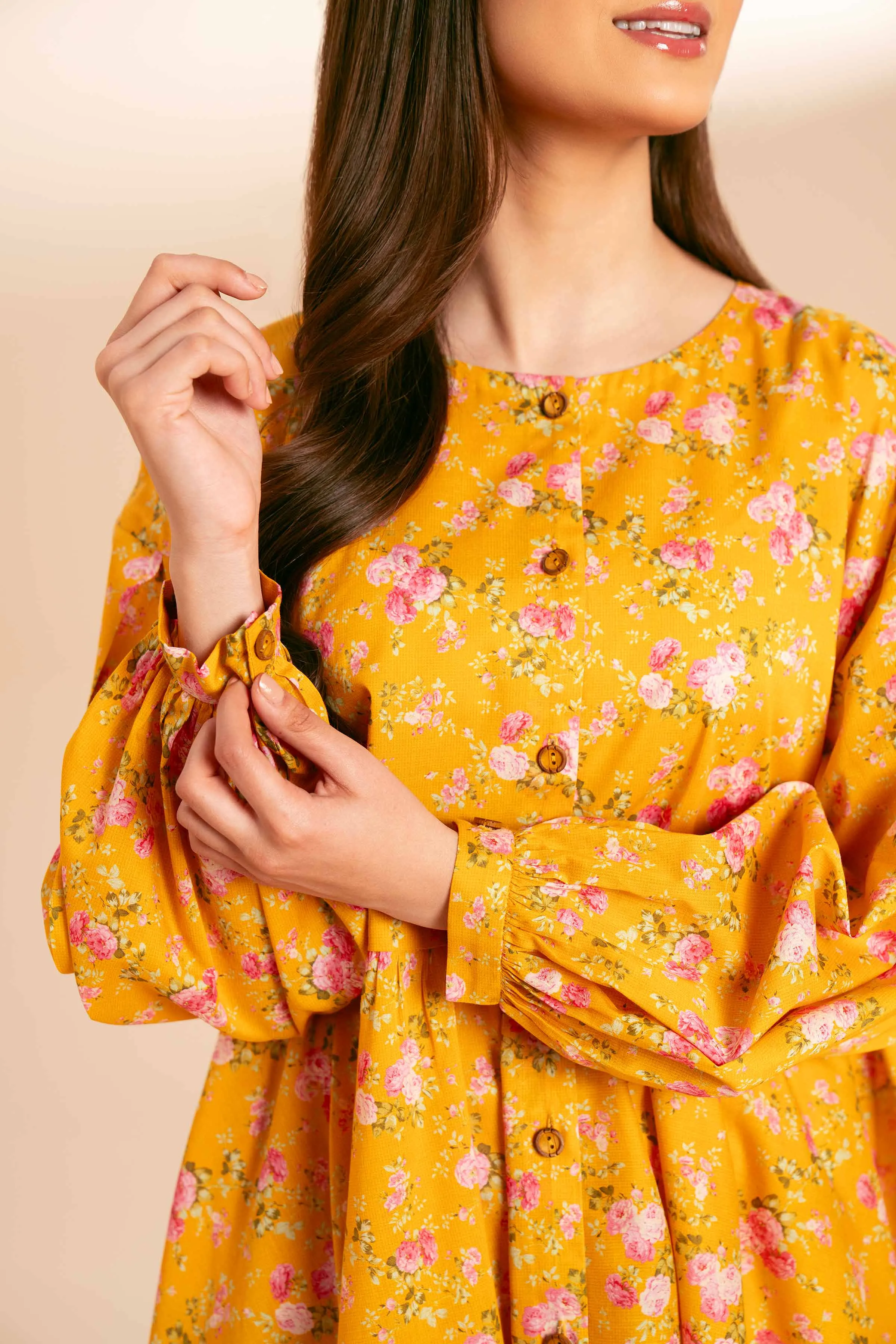2 piece - Digital Printed Embroidered Suit - 42401740