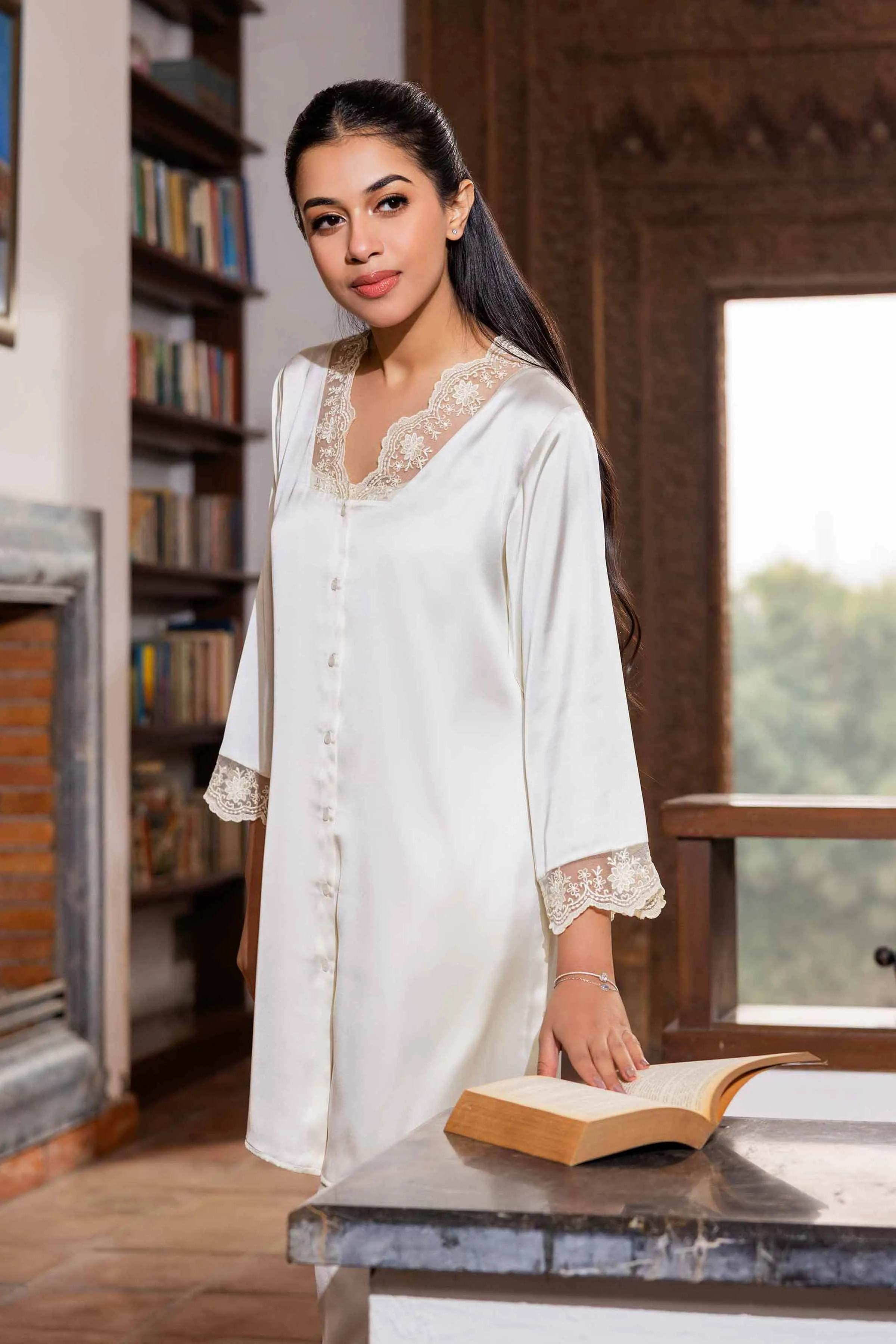 2 Piece - Embroidered Loungewear - KLS24-03