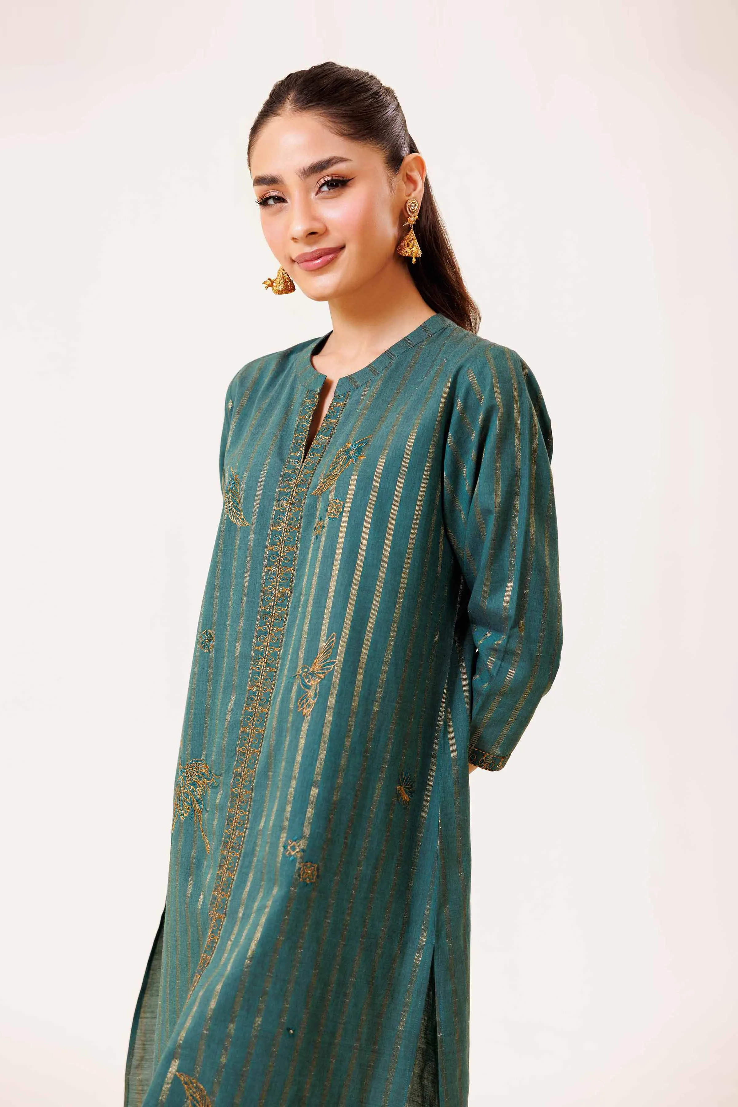 2 Piece - Embroidered Suit - KPS24-23