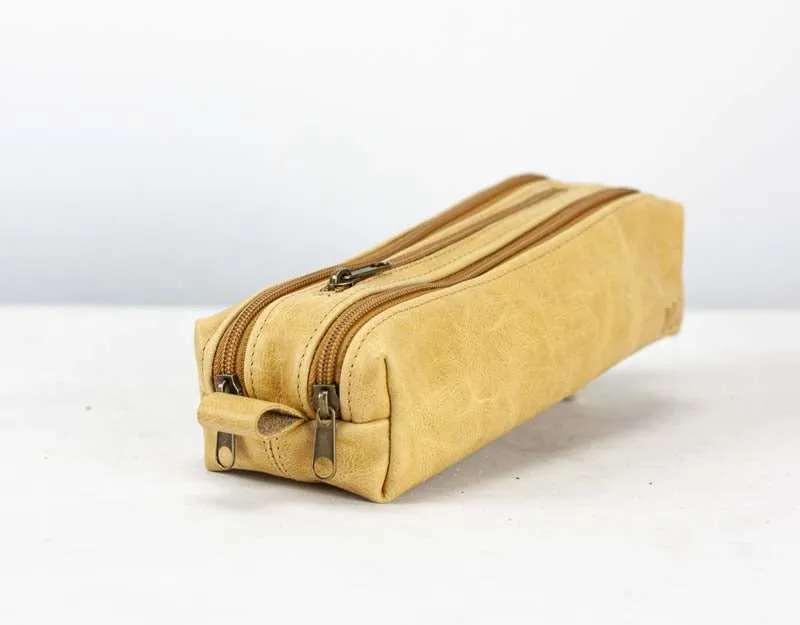 2REC Slim case - Brown natural distressed leather