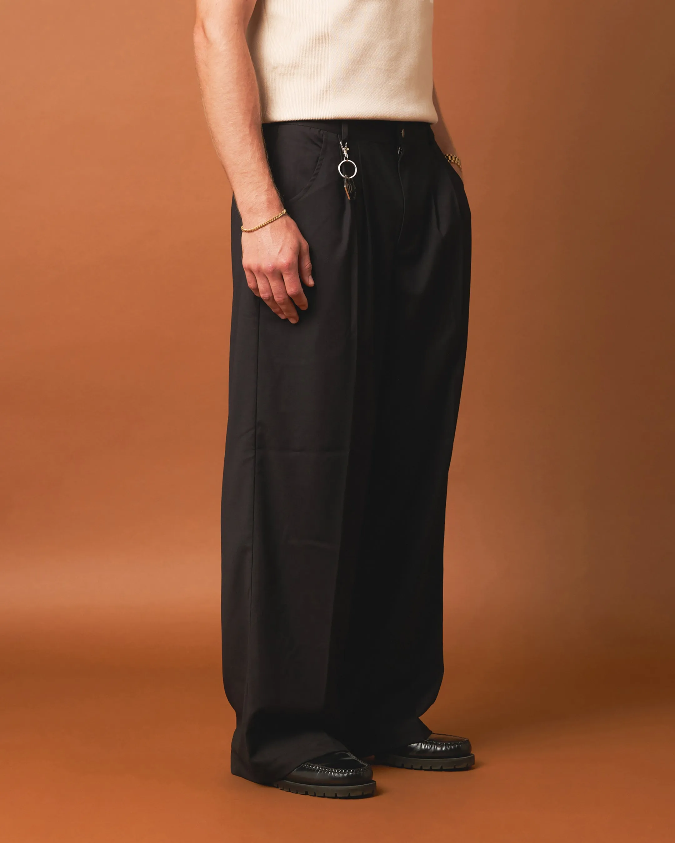 404 Flare Trousers Black