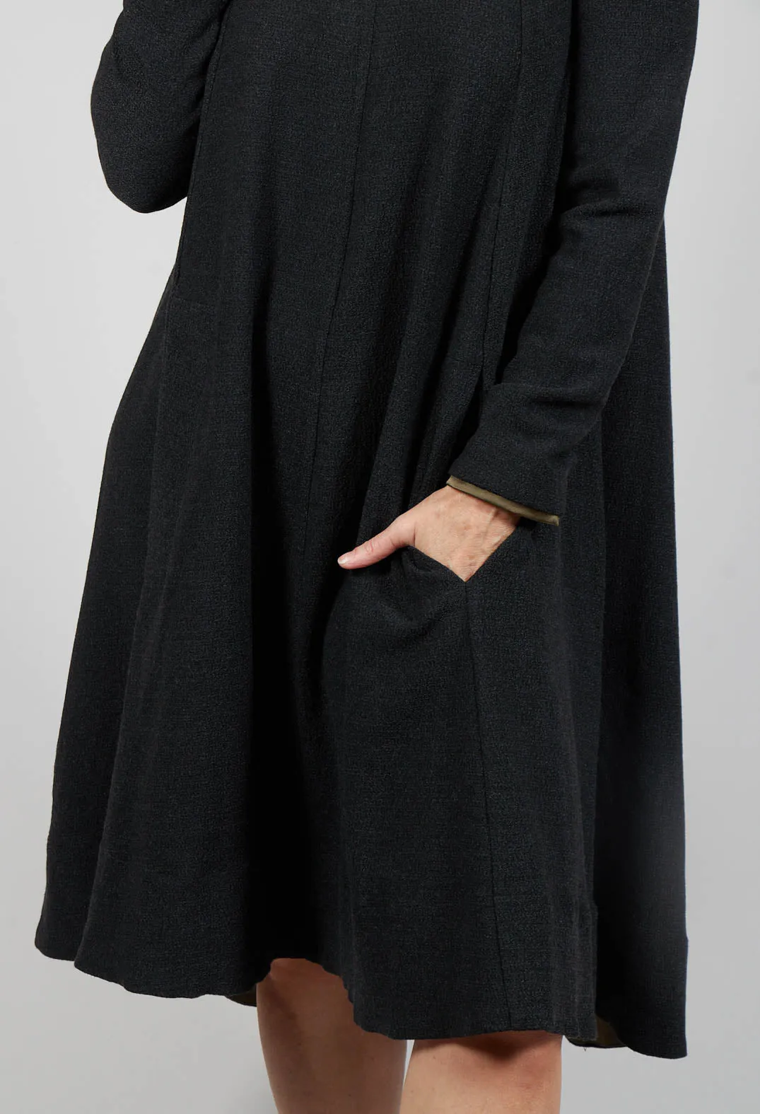 A Line Dress in Anthracite