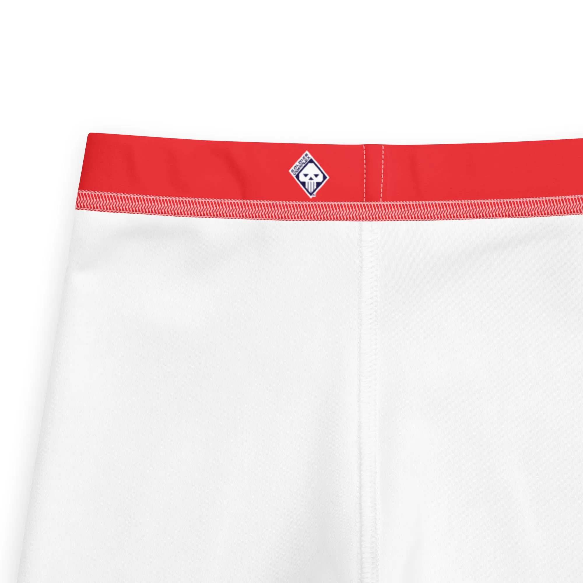 Active Essentials: Boys' Solid Color Athletic Leggings - Scarlet
