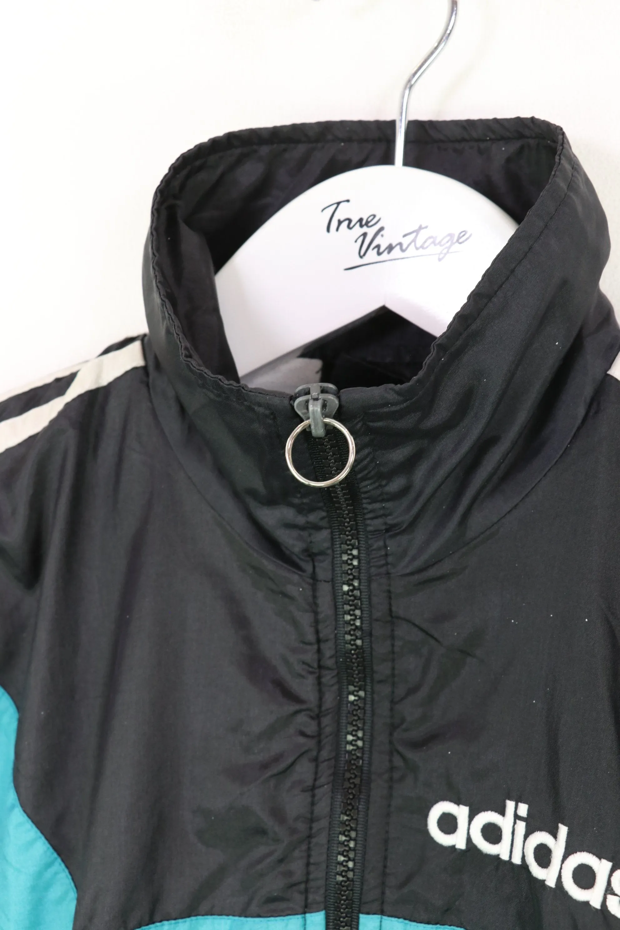 Adidas Shell Suit Jacket Black Small