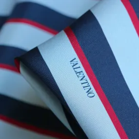 Amalfi Stripe Silk Twill