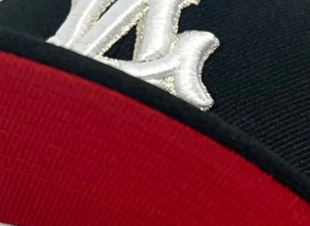 Anaheim Angels 35th Anniversary Edition Black New Era 59Fifty Fitted Cap with Red Under Visor