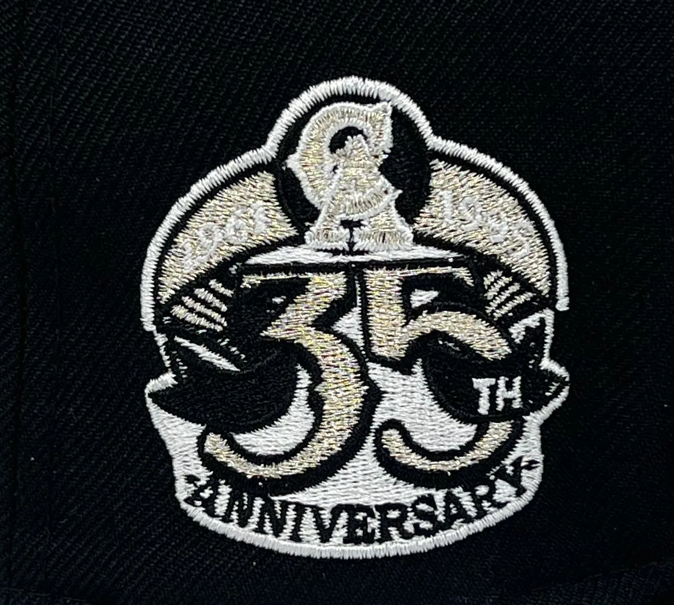 Anaheim Angels 35th Anniversary Edition Black New Era 59Fifty Fitted Cap with Red Under Visor