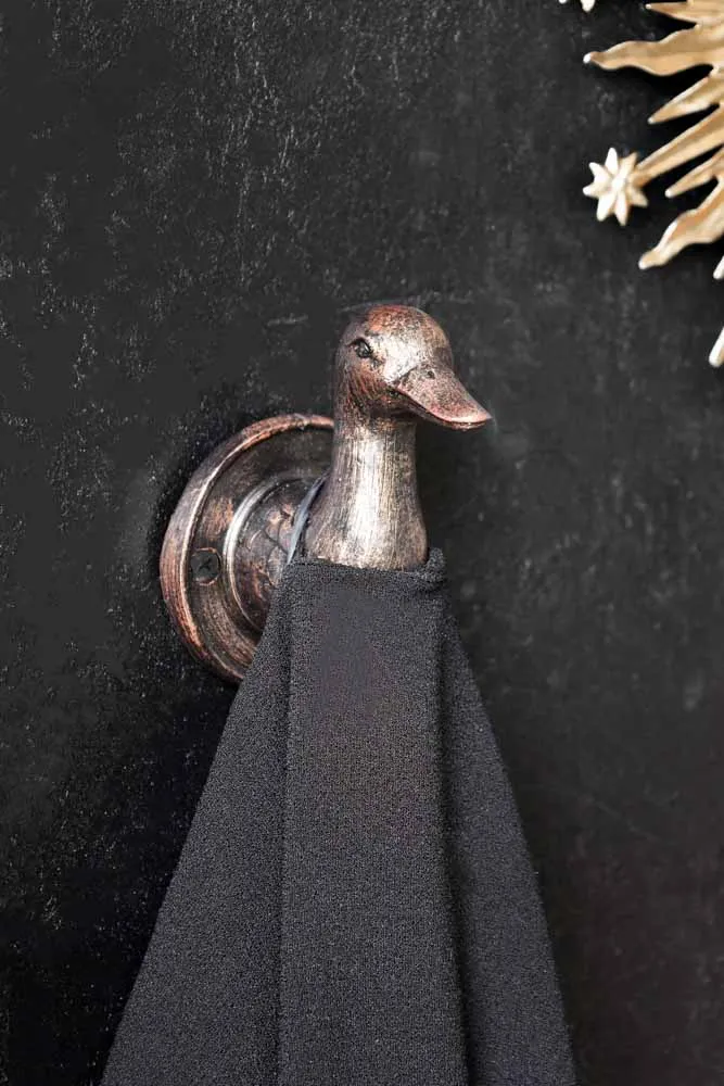 Antique Copper Duck Head Wall Hook