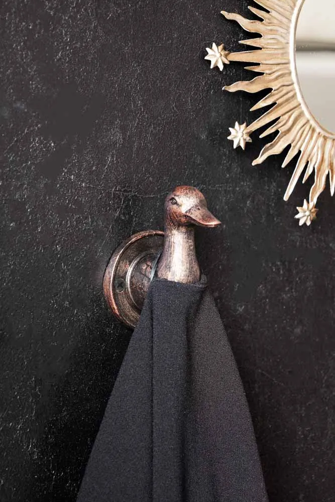 Antique Copper Duck Head Wall Hook