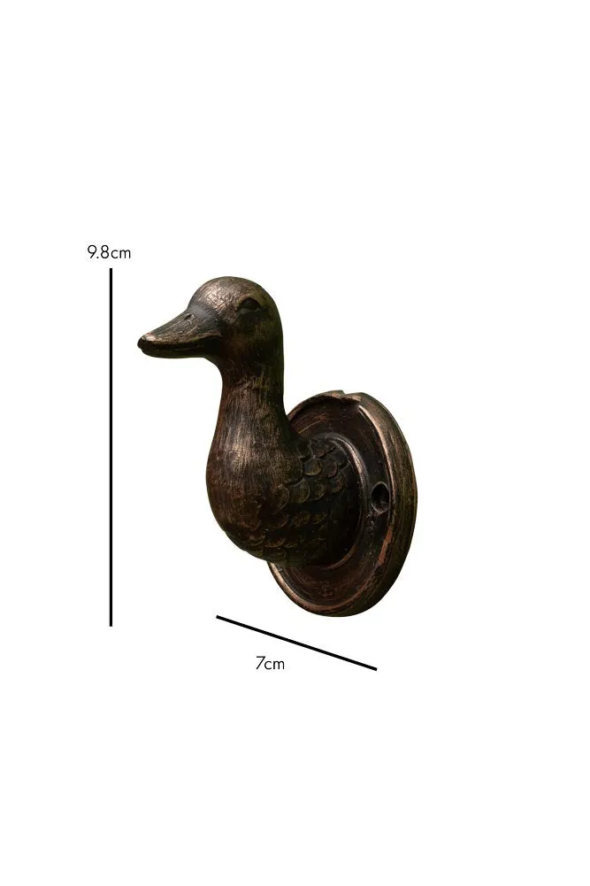 Antique Copper Duck Head Wall Hook