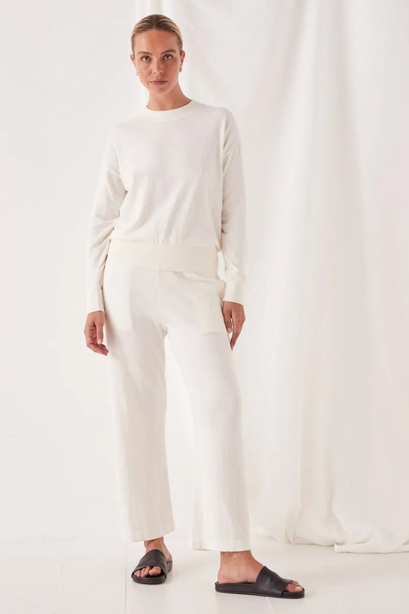 Assembly Label - Cotton Cashmere Lounge Top - Antique White