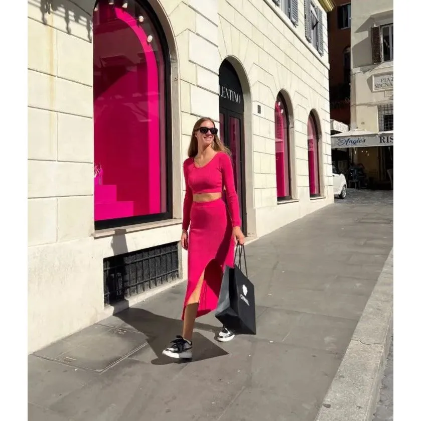Autumn Sweater Two Pieces Suits