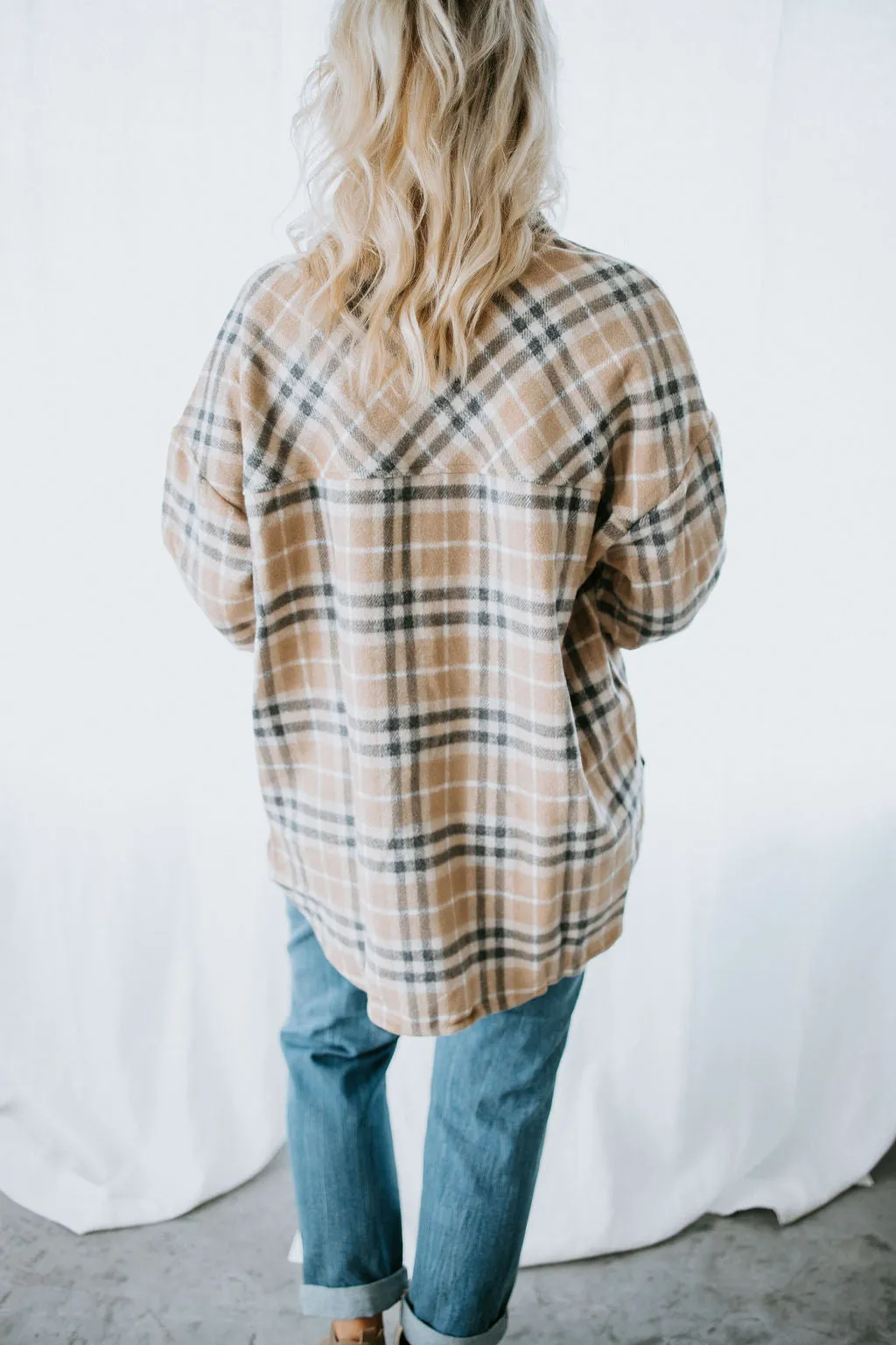 Barnee Oversized Plaid Shacket
