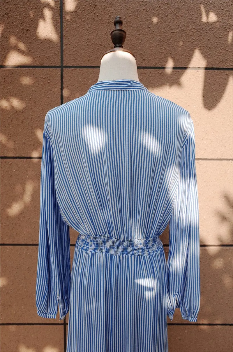 Bayview Market Vertical Striped Dress - One Size