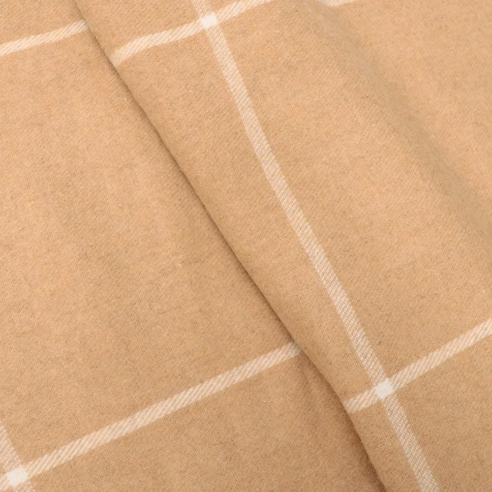 Big Size Checked Unisex woolen Stoles (L72XW26 Inches)
