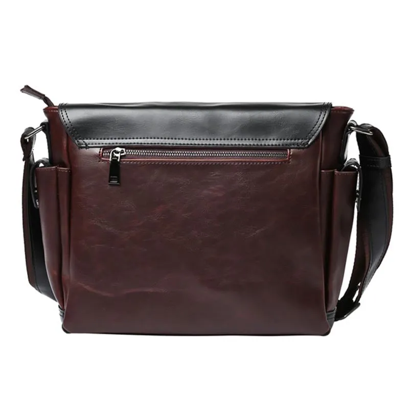 Black and Brown Messenger Bag
