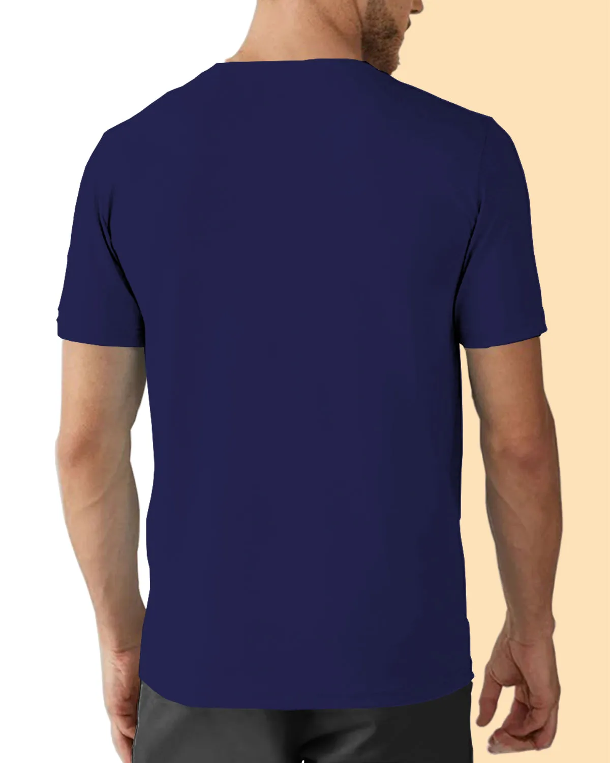 Blue & Grey Half Sleeves Reversible T-Shirt (Pack of 1)
