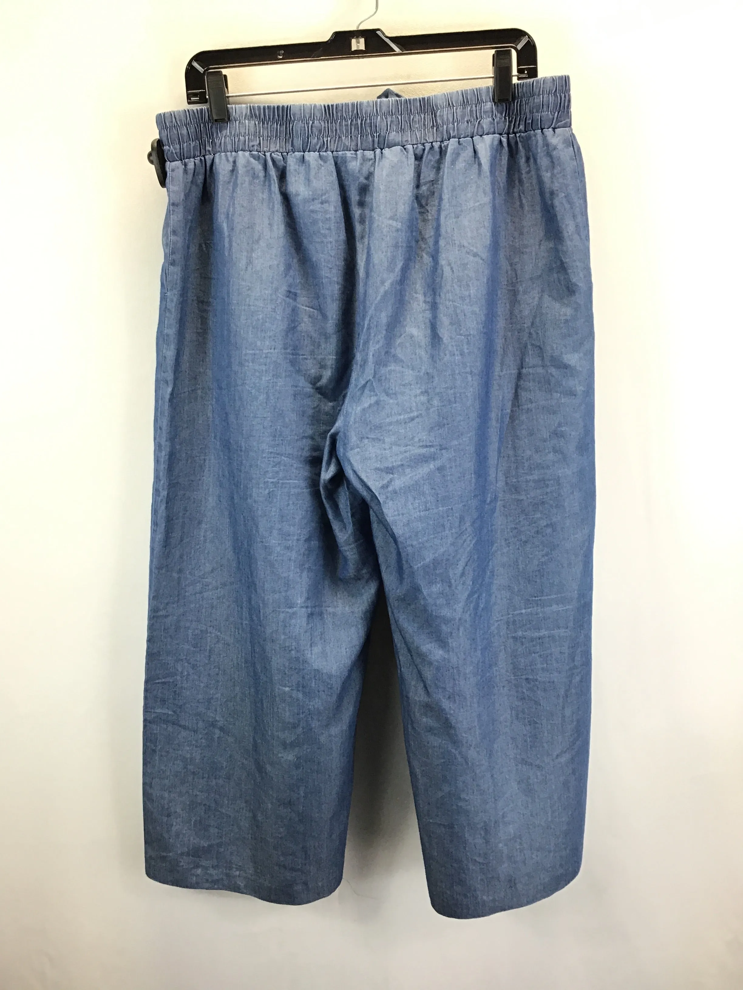Blue Denim Pants Wide Leg Michael Kors, Size L