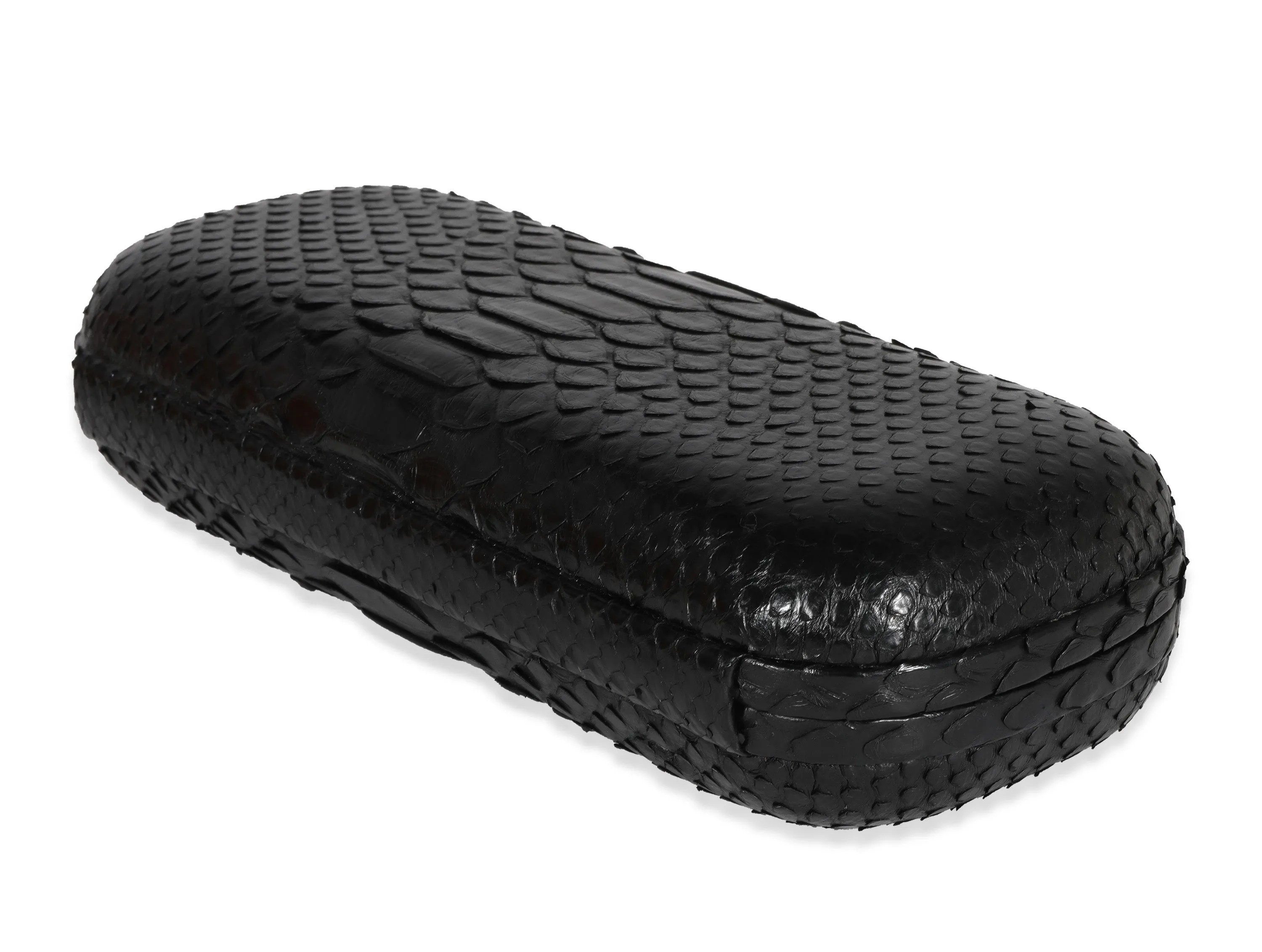Bottega Veneta Black Python Long Knot Clutch