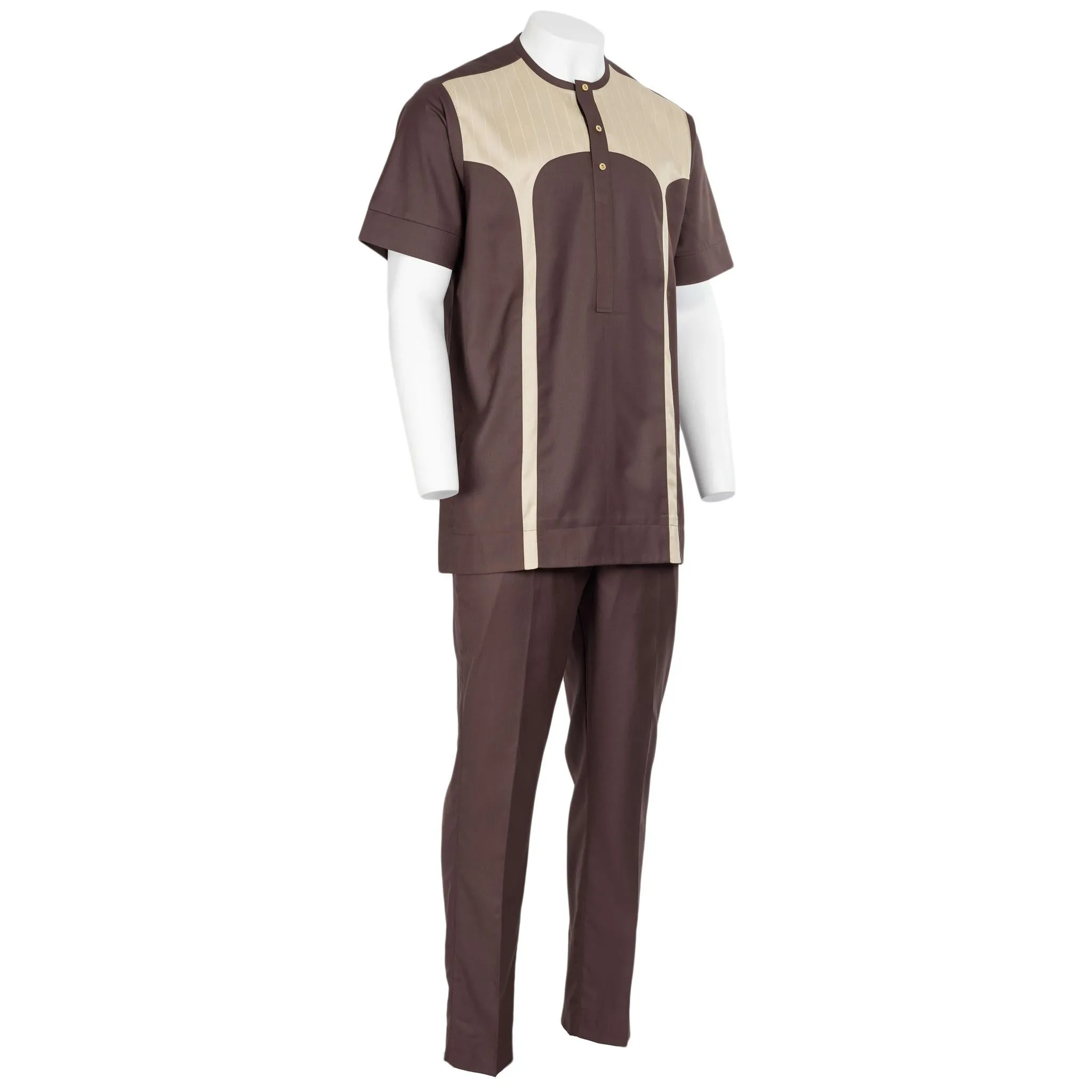 Brown Striped Set