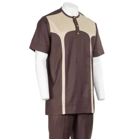 Brown Striped Set