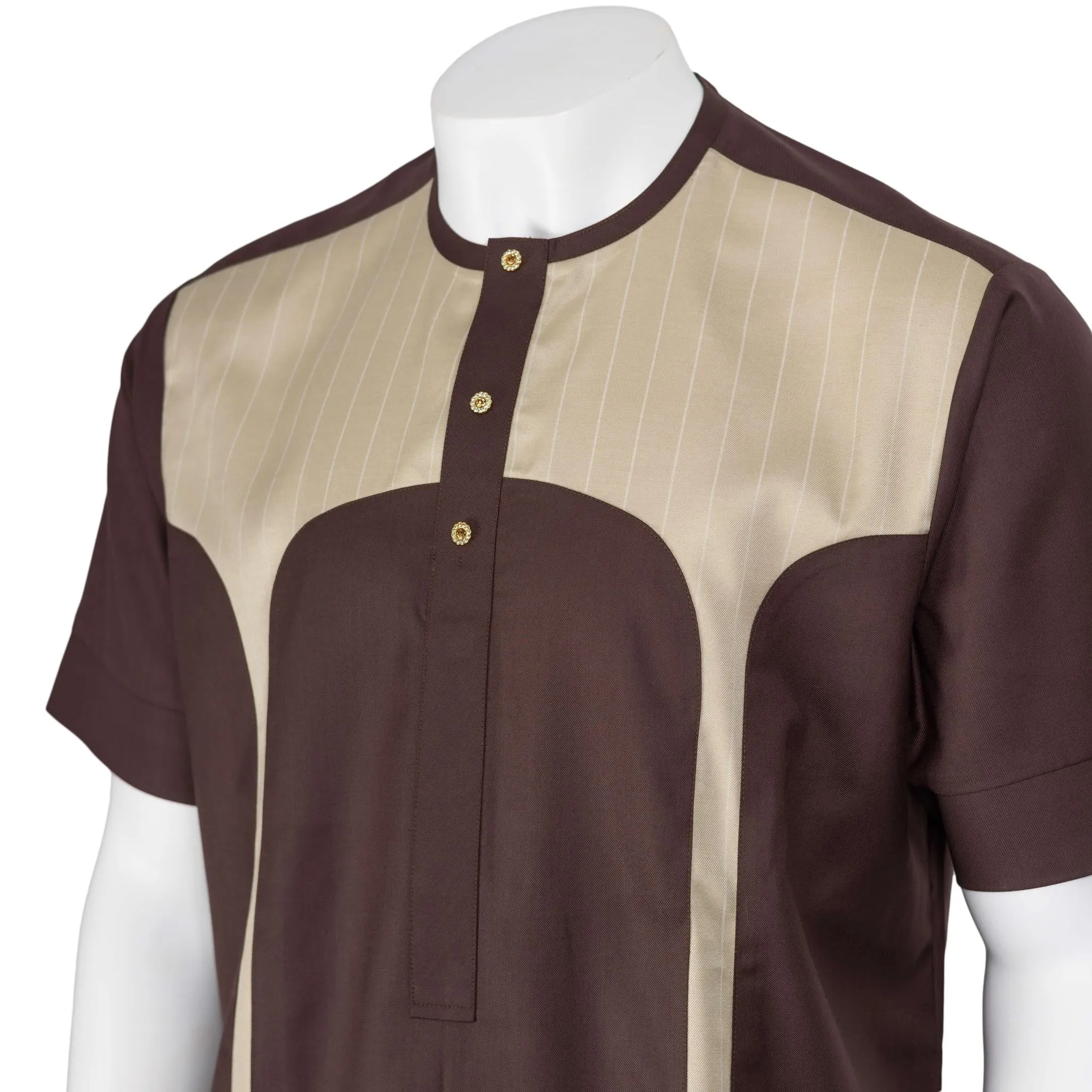 Brown Striped Set