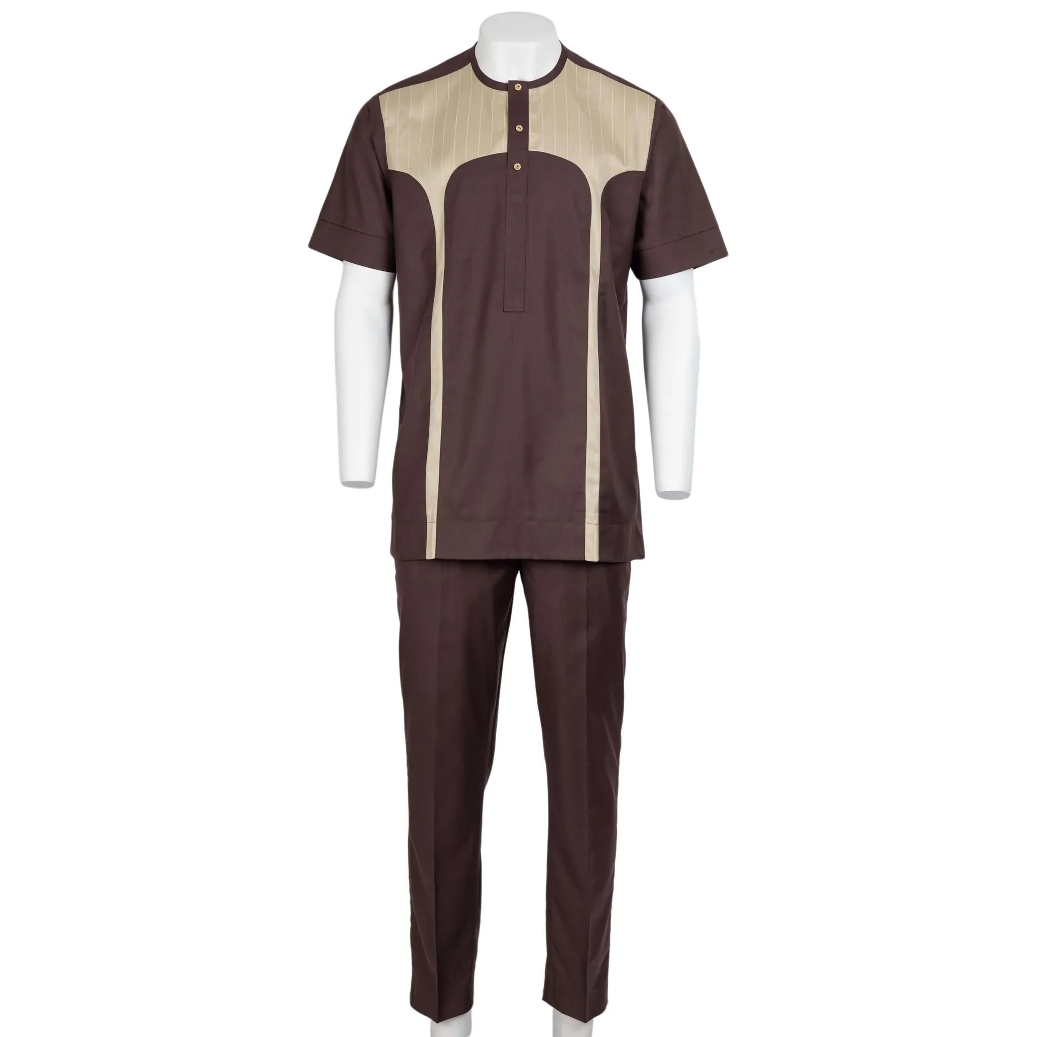 Brown Striped Set