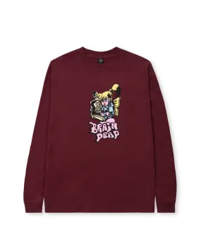 Bubblegum Shorty Long Sleeve - Maroon