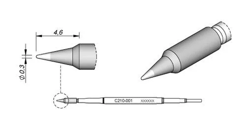 Cartridge Conical Ø 0.3 S2-10PK