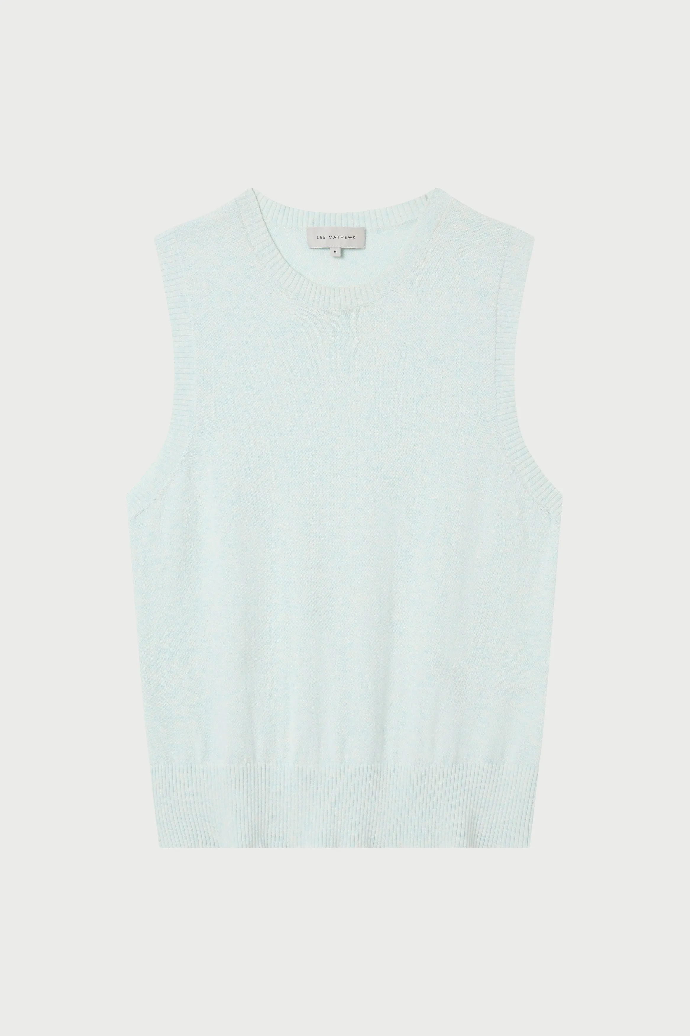 Cotton Cashmere Crew Neck Tank