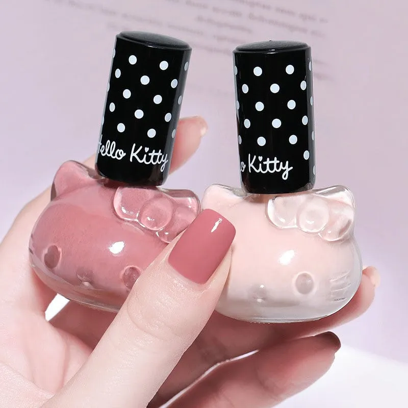 Cute Girl Cat Nail Polish