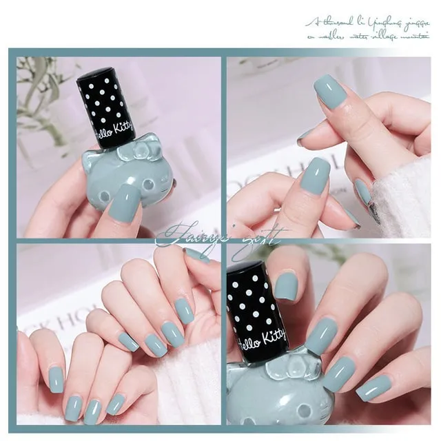 Cute Girl Cat Nail Polish