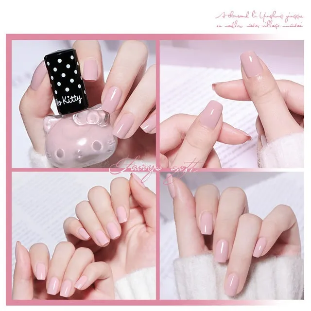 Cute Girl Cat Nail Polish