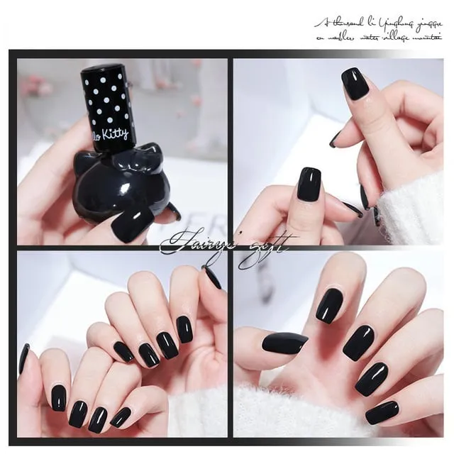 Cute Girl Cat Nail Polish