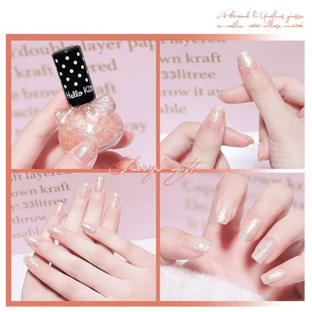 Cute Girl Cat Nail Polish