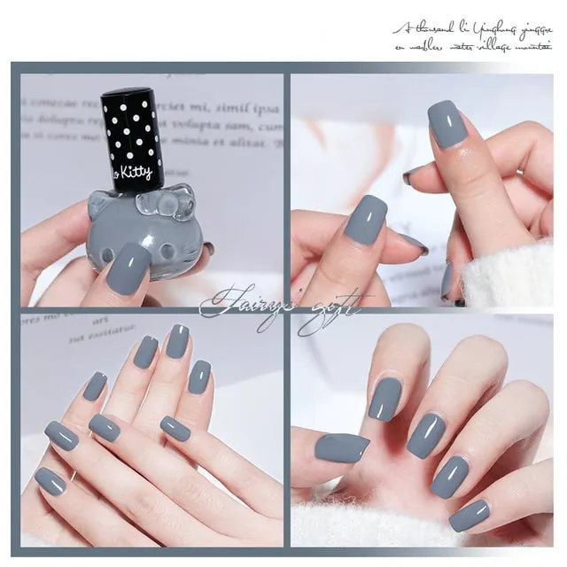 Cute Girl Cat Nail Polish