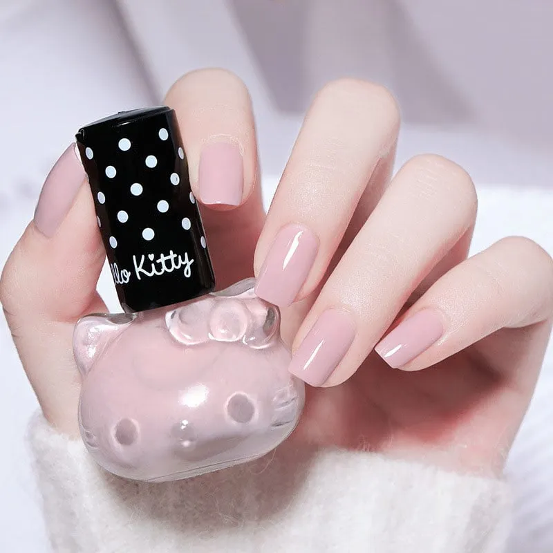 Cute Girl Cat Nail Polish