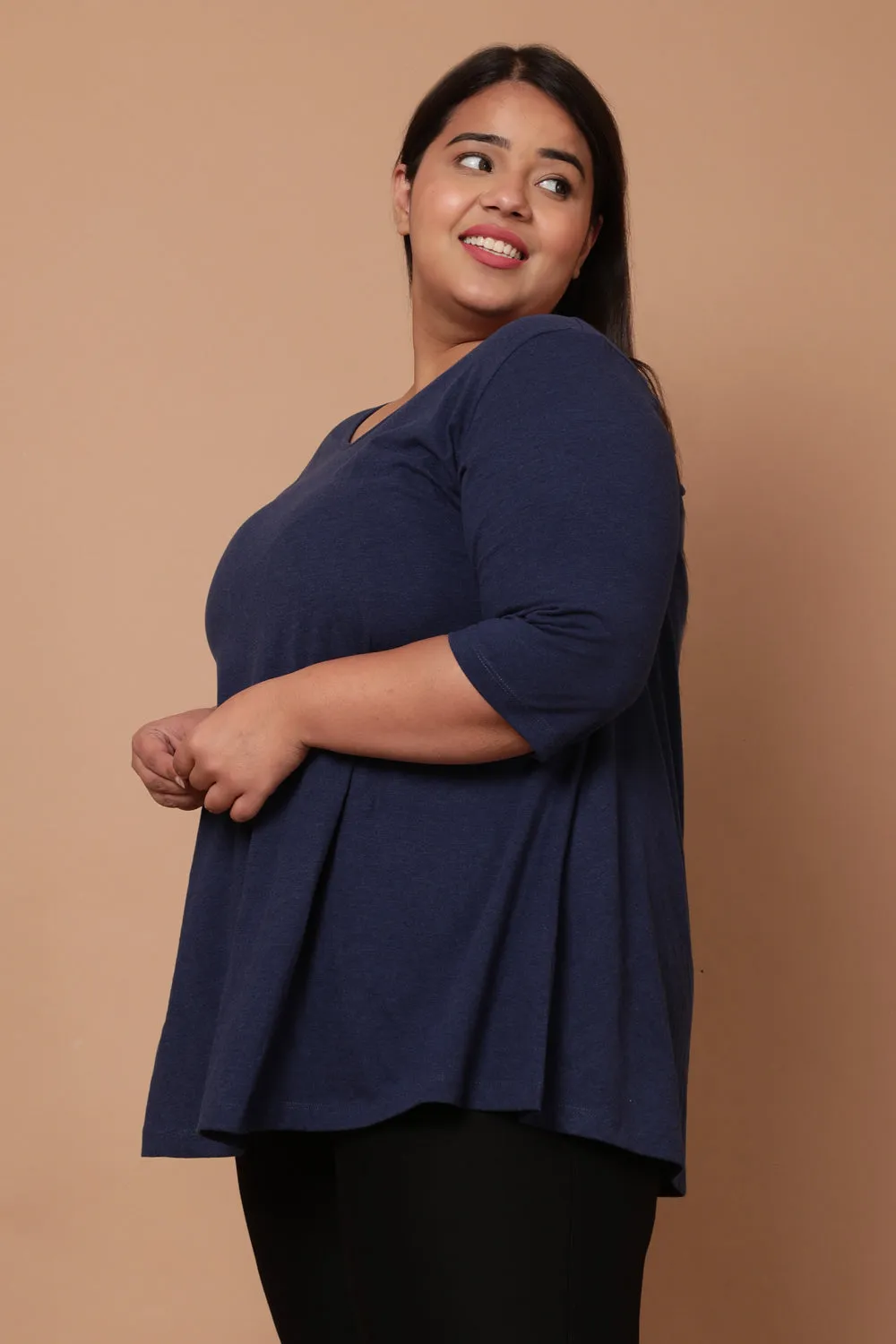 Denim Blue A Line Tee