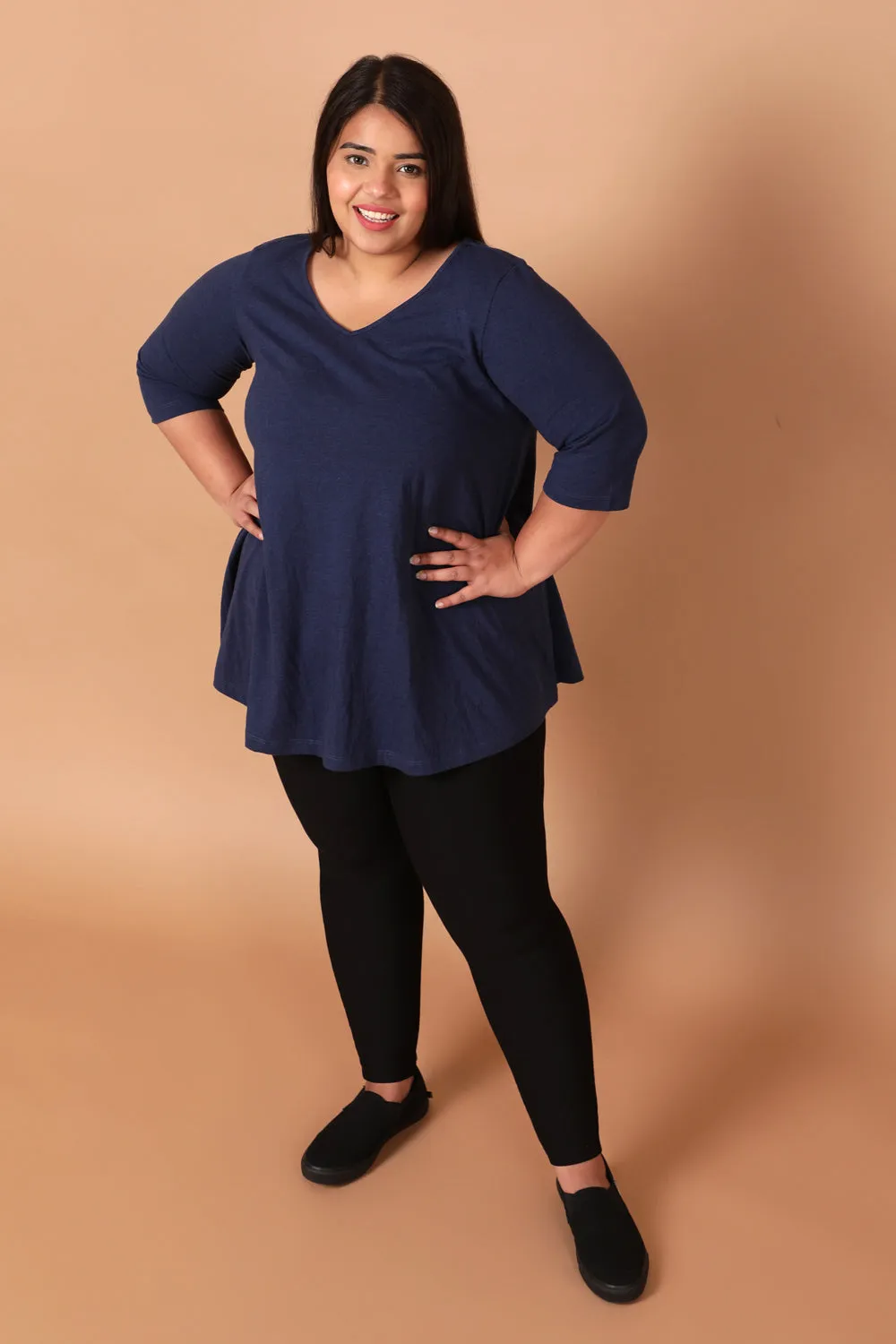 Denim Blue A Line Tee