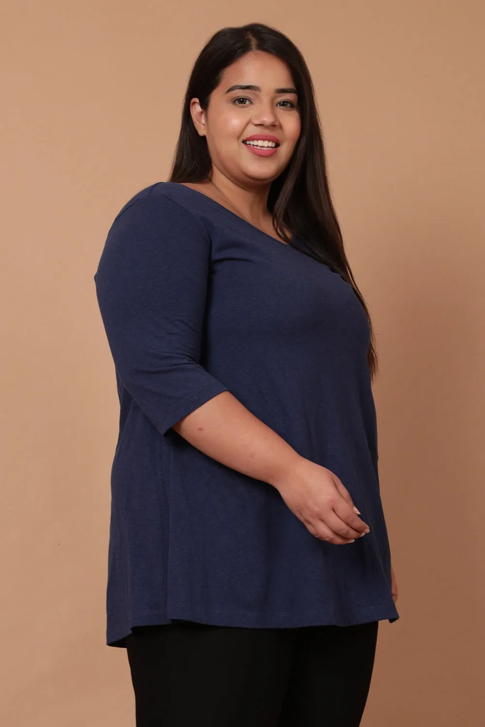 Denim Blue A Line Tee