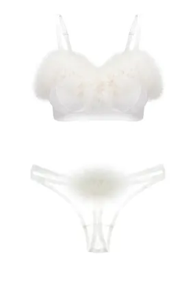Diana Soft Bra and Pom Pom Thong Set