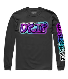 DRIP AIRBRUSH LONG SLEEVE TEE