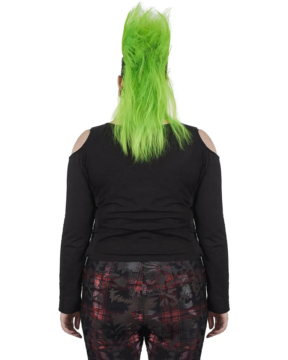 DT-668 Plus Size Scorched Earth Womens Apocalyptic Punk Top