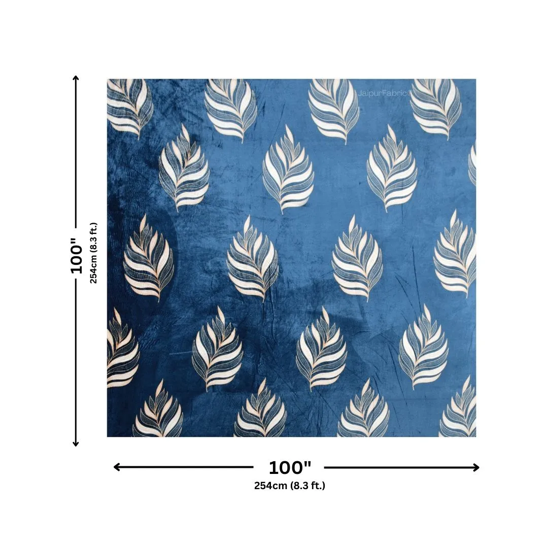 Elegant Feather Pattern Warm Winter Nights Woolen Double Bedsheet