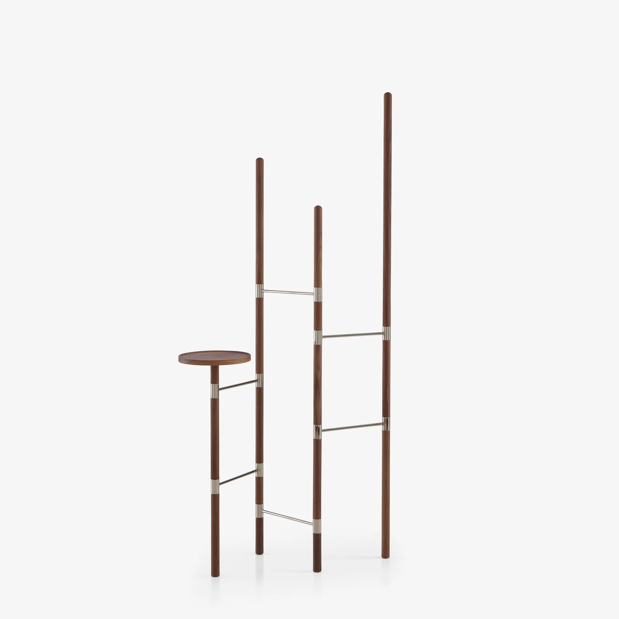 Estenda Clothes Stand Walnut / Nickel