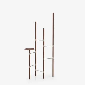 Estenda Clothes Stand Walnut / Nickel