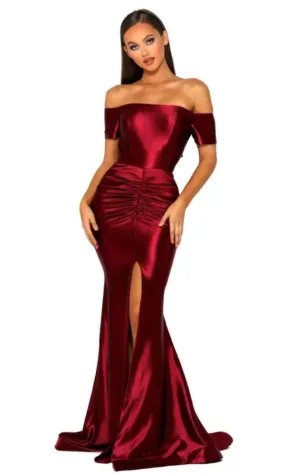 Fine Gala Red Evening Dress