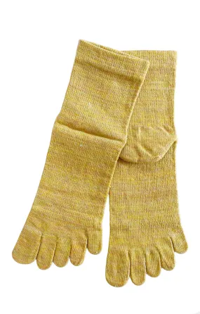 Premium Quality Hemp and Silk Blend Toe Socks