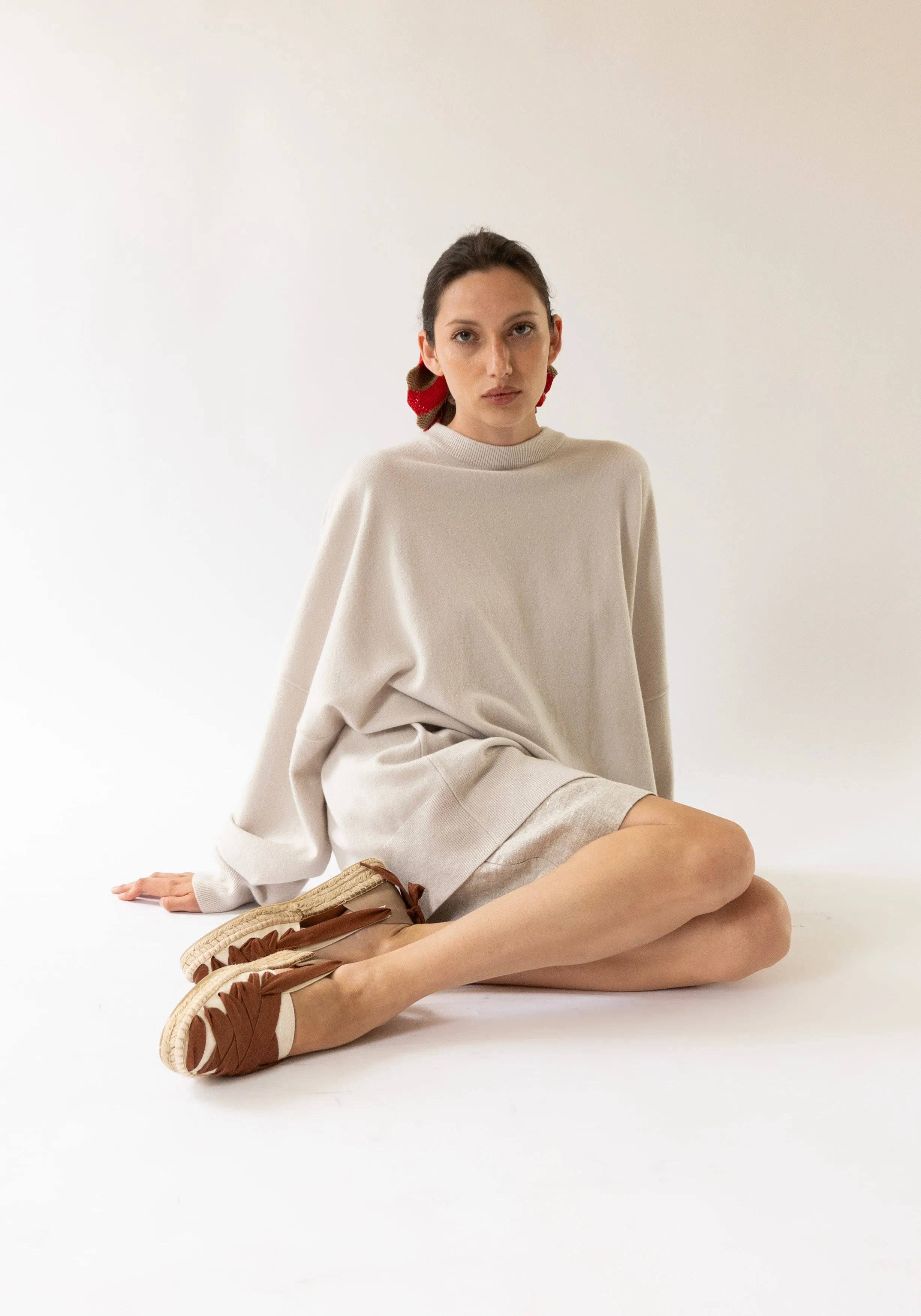 Juna Cashmere Sweater in Chalk