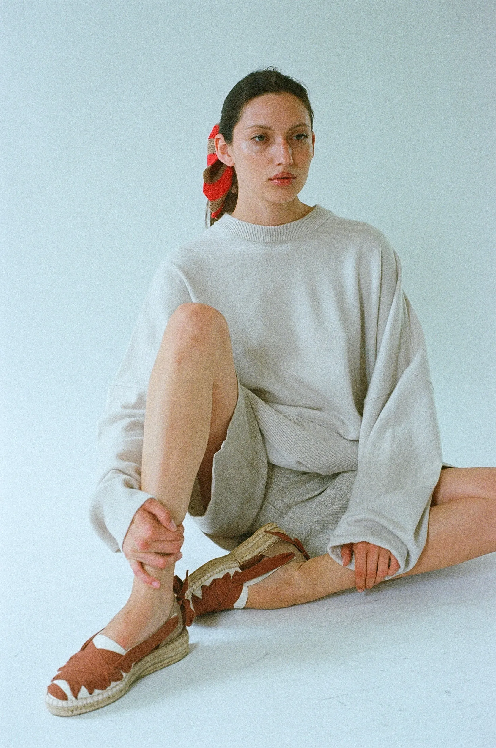 Juna Cashmere Sweater in Chalk